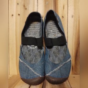 KEEN Women's 11 M Limited Edition Blue Jean Denim Shoes Mary Jane Flats